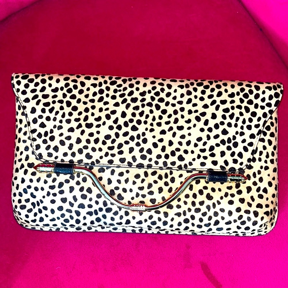 Aimee Kestenberg leopard clutch
